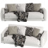 Диван Blanche Katarina 2 Seats Velvet - QrisTina