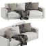 Диван Blanche Katarina 2 Seats Velvet - QrisTina