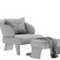 Крісло та пуф Minotti Reeves Large Leather - QrisTina