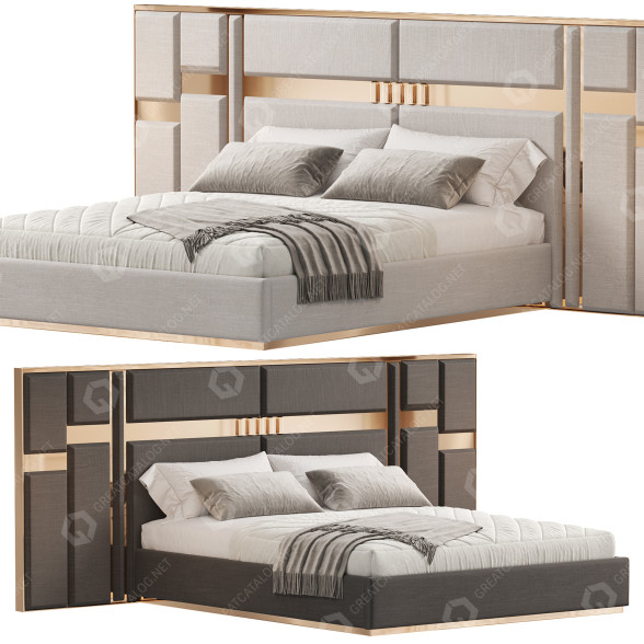 Bett Evmoda Berlis Modern 3D-Modell