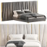 Ліжко VIG Furniture Modrest Nixan Modern White Bonded Gold - Zikkoo