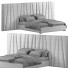 Ліжко VIG Furniture Modrest Nixan Modern White Bonded Gold - Zikkoo