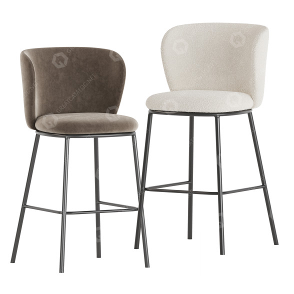 Bar Stool Kave Home Ciselia 3D model GreatCatalog 16652