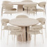 Stół i krzesła Dining Set 07 - zvezdaboy