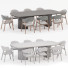 Tisch und Stühle Gubi Dining Set 12 - zvezdaboy
