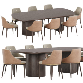 Table et chaises  Dining Set 13 Modèle 3D