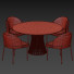 Stół i krzesła Knoll Dining Set 14 - zvezdaboy