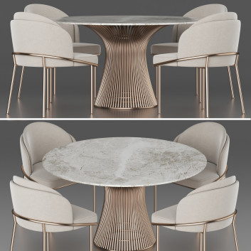 Стіл та стільці Knoll Dining Set 14
