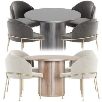 Stół i krzesła TOV Furniture Dining Set 15