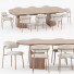Tisch und Stühle Gubi Dining Set 05 - zvezdaboy
