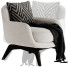 Armchair Minotti Belt - Sohib3d