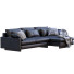 Sofa West Elm Harmony Leather and Fabric - ED-MONTE