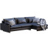 Sofa West Elm Harmony Leather and Fabric - ED-MONTE