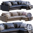 Sofa West Elm Harmony Leather and Fabric - ED-MONTE