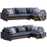 Sofa West Elm Harmony Black Leather - ED-MONTE