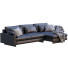 Sofa West Elm Harmony Black Leather - ED-MONTE