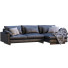 Sofa West Elm Harmony Black Leather - ED-MONTE