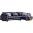 Sofa West Elm Harmony Black Leather - ED-MONTE