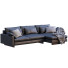 Sofa West Elm Harmony Black Leather - ED-MONTE