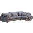 Sofa West Elm Harmony Black Leather - ED-MONTE