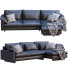 Sofa West Elm Harmony Black Leather - ED-MONTE
