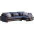 Sofa West Elm Harmony Black Leather - ED-MONTE
