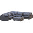 Sofa and Pouf West Elm Harmony Bright Brown Leather - ED-MONTE