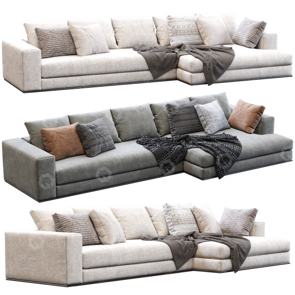 Диван Minotti Hamilton 3D модель