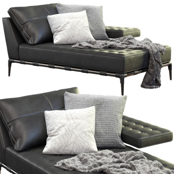 Шезлонги Cassina Prive Black 3D модель