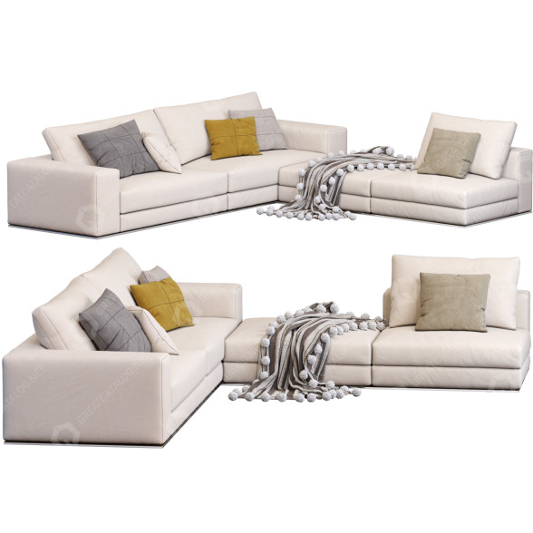 Диван Minotti Hamilton 3D модель