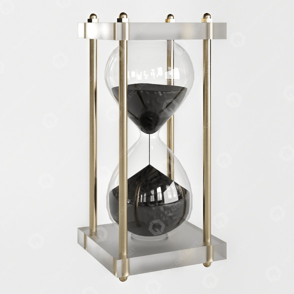Uhr Hourglass 1 3D-Modell