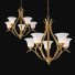 Lámpara de araña Kichler Lighting Dover with Etched Glass - ysadiyev9622