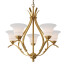 Lámpara de araña Kichler Lighting Dover with Etched Glass - ysadiyev9622
