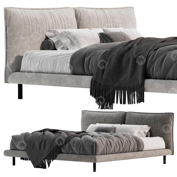 Cama Meridiani Oliver Modelo 3D
