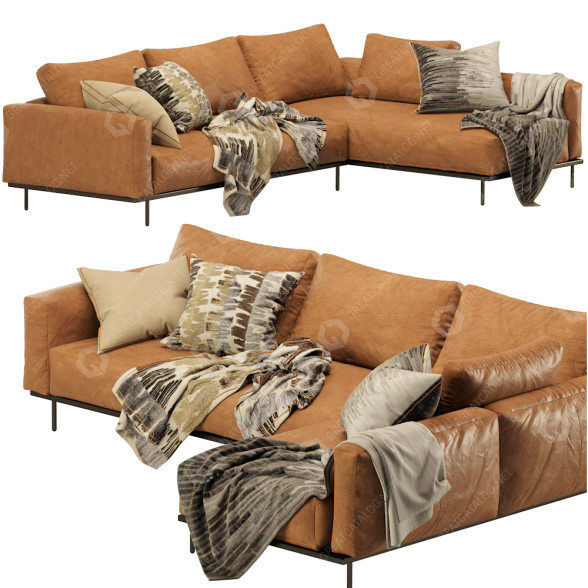 Sofa Coco Republic Mateo Modular model 3D