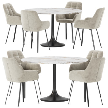 Table et chaises  Dining Set 24 Modèle 3D