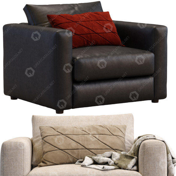 Fotel IKEA Finnala model 3D