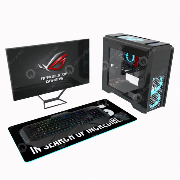 Комп'ютер PC Set 10 3D модель