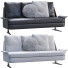 Диван Minotti Spencer Gray and Black - ED-MONTE