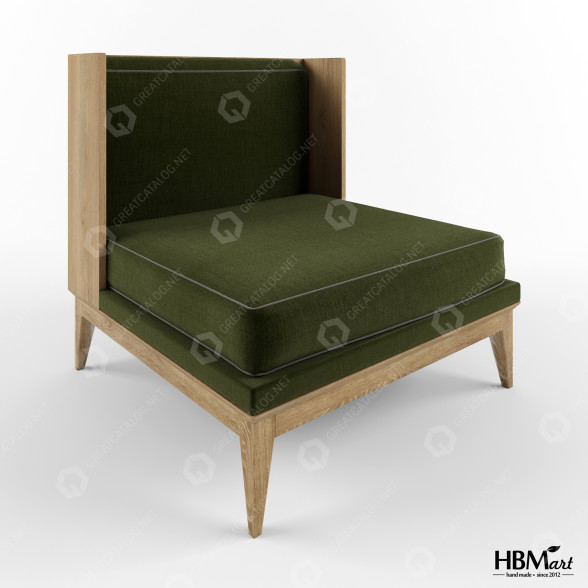 Крісло HBMart Wings Low 3D модель