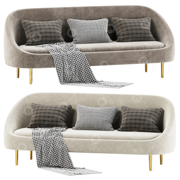 Sofa Modway Sublime Curved 3D-Modell