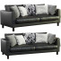 Canapé IKEA Black Leather Karlstad - ED-MONTE