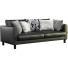 Canapé IKEA Black Leather Karlstad - ED-MONTE