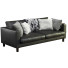 Canapé IKEA Black Leather Karlstad - ED-MONTE
