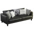 Canapé IKEA Black Leather Karlstad - ED-MONTE