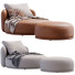Sillón y otomana Porada Softbay Leather - ED-MONTE
