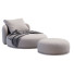 Sillón y otomana Porada Softbay Leather - ED-MONTE