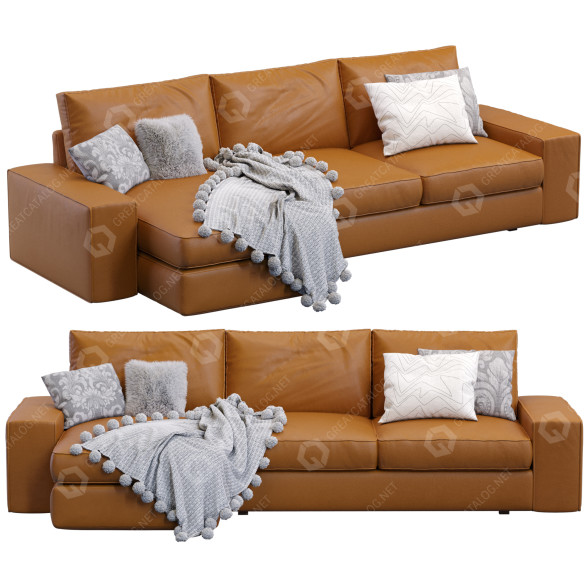 Sofá IKEA Kivik Leather Modelo 3D