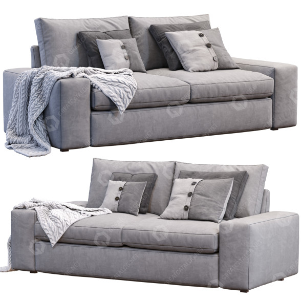 Sofa IKEA Kivik Gray 3D-Modell