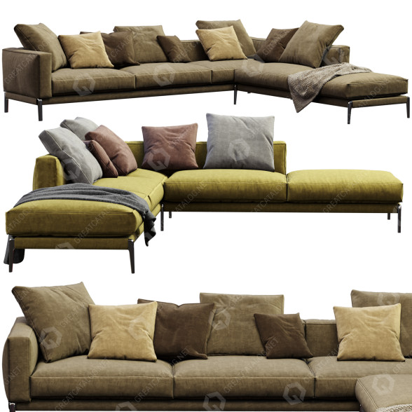 Sofa Flexform Romeo 3D model